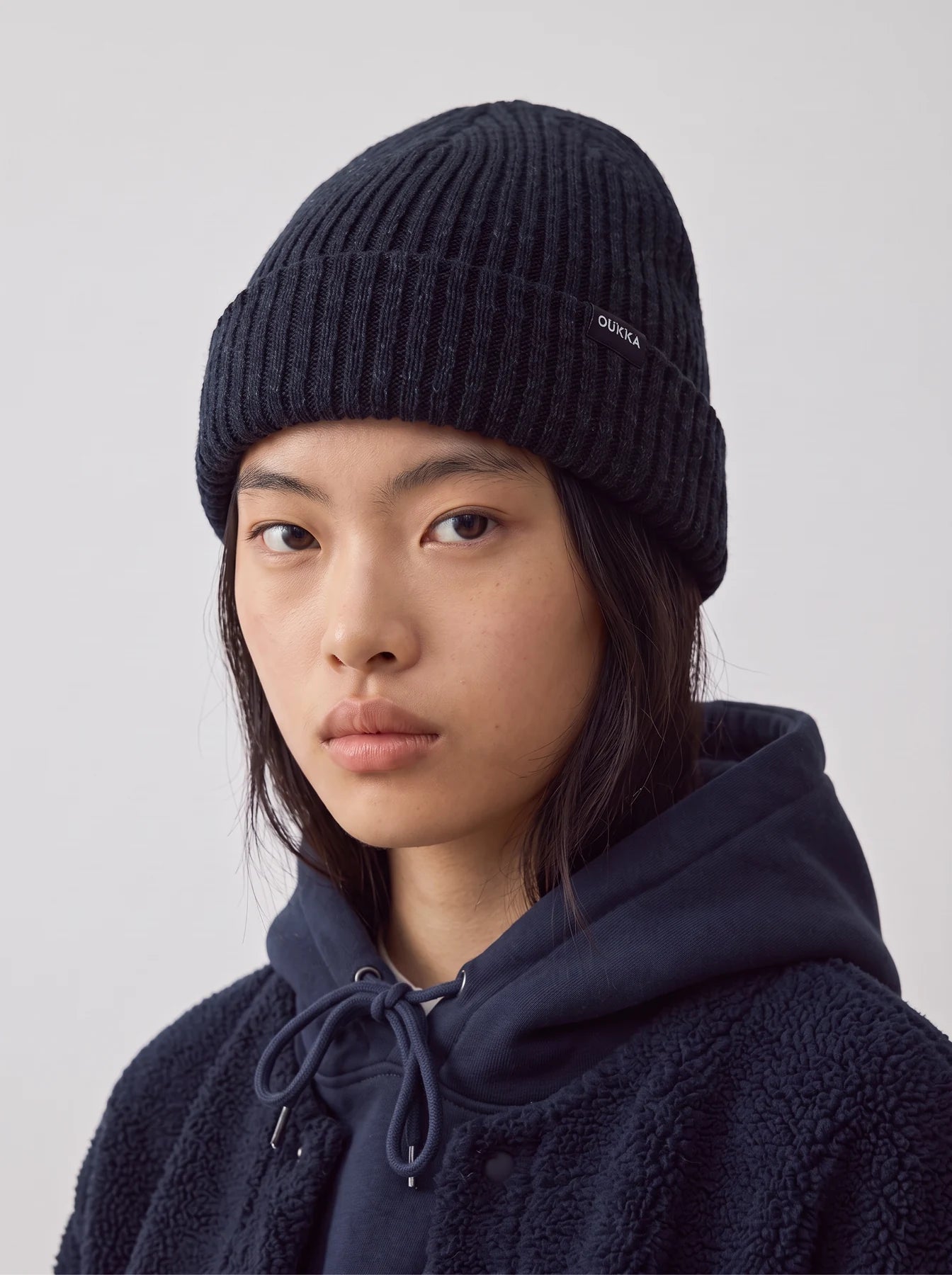 OU5276 WASHI BEANIE — black